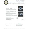 Image 4 : 14KT White Gold 0.73 ctw Tanzanite and Diamond Wedding Ring Set