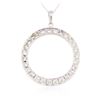 Image 2 : 14KT White Gold 2.00 ctw Diamond Pendant With Chain