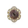 Image 2 : SILVER 56.21 ctw Star Ruby and White Sapphire Ring