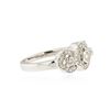 Image 2 : 14KT White Gold 0.40 ctw Diamond Ring