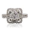 Image 1 : 18KT White Gold 2.00 ctw Diamond Ring