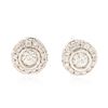 Image 1 : 14KT White Gold 0.52 ctw Diamond Earrings