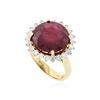 Image 1 : 14KT Yellow Gold 11.21 ctw Ruby and Diamond Ring