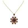 Image 2 : 14KT Yellow Gold 44.47 ctw Ruby and Diamond Pendant With Chain