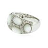 Image 2 : 14KT White Gold 2.24 ctw Moonstone and Diamond Ring