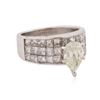 Image 2 : 18KT White Gold 2.66 ctw Diamond Ring