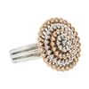 Image 2 : 14KT Two-Tone Gold 0.58 ctw Diamond Ring