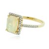 Image 2 : 14KT Yellow Gold 1.55 ctw Opal and Diamond Ring