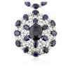 Image 2 : 14KT White Gold 196.43 ctw Sapphire Necklace