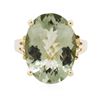 Image 1 : 10KT Yellow Gold 10.00 ctw Prasiolite Ring
