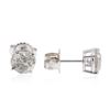 Image 2 : 14KT White Gold 1.63 ctw Diamond Stud Earrings