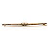 Image 2 : 14KT Rose Gold 0.17 ctw Ruby and Pearl Antique Pin