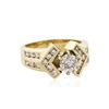 Image 2 : 14KT Yellow Gold 0.98 ctw Diamond Ring