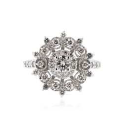 14KT White Gold 0.51 ctw Diamond Ring