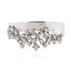 Image 1 : 14KT White Gold 0.38 ctw Diamond Ring