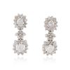 Image 1 : 14KT White Gold 4.19 ctw Diamond Earrings