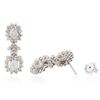 Image 2 : 14KT White Gold 4.19 ctw Diamond Earrings