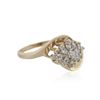 Image 2 : 14KT Yellow Gold 0.15 ctw Diamond Ring