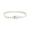 Image 2 : 14KT White Gold 7.60 ctw Diamond Tennis Bracelet