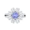 Image 1 : 14KT White Gold 1.17 ctw Tanzanite and Diamond Ring