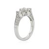 Image 3 : 18KT White Gold 1.07 ctw Diamond Ring
