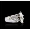 Image 2 : 14KT White Gold 3.57 ctw Diamond Ring