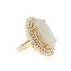 Image 2 : 14KT Yellow Gold 8.95 ctw Opal and Diamond Ring