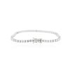 Image 2 : 14KT White Gold 6.12 ctw Diamond Tennis Bracelet