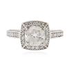 Image 1 : 14KT White Gold 1.24 ctw Diamond Ring