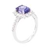Image 3 : 14KT White Gold 1.80 ctw Tanzanite and Diamond Ring