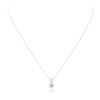 Image 1 : 14KT White Gold 1.08 ctw Diamond Pendant With Chain