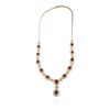 Image 1 : 14KT Yellow Gold 13.23 ctw Ruby and Diamond Necklace