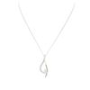 Image 1 : 14KT White Gold 0.54 ctw Diamond Pendant With Chain