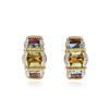 Image 1 : 14KT Yellow Gold 2.84 ctw Multi Gemstone and Diamond Earrings