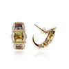 Image 2 : 14KT Yellow Gold 2.84 ctw Multi Gemstone and Diamond Earrings
