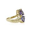 Image 2 : 14KT Yellow Gold 2.00 ctw Tanzanite and Diamond Ring