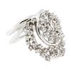 Image 2 : 14KT White Gold 0.62 ctw Diamond Ring