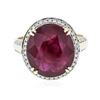 Image 1 : 14KT Yellow Gold 8.66 ctw Ruby and Diamond Ring