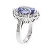 Image 3 : 14KT White Gold 7.59 ctw Tanzanite and Diamond Ring