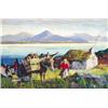 Image 1 : Anne Tallentire (b.1949) CARTING TURF, CONNEMARA signed in monogram lower right oil on c...