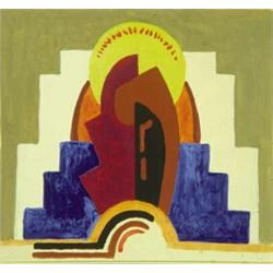 Mainie Jellett (1897-1944) ABSTRACT COMPOSITION (HOLY FAMILY) gouache over pencil on card<b...