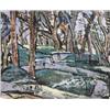 Image 1 : Evie Hone (1894-1955) POOL IN THE WOOD AT MARLAY, RATHFARNHAM with Dawson Gallery notepaper...