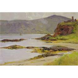 James Humbert Craig RHA RUA (1877-1944) RED BAY CASTLE, COUNTY ANTRIM oil on board 30 by...