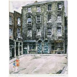 Flora H. Mitchell (1890-1973) CRAMPTON COURT, DUBLIN signed lower right; inscribed lower le...