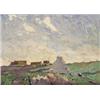 Image 1 : Charles Vincent Lamb RHA RUA (1893-1964) IN THE VILLAGE OF CARRAROE (COUNTY GALWAY) signed...