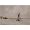 Image 1 : William Bingham McGuinness RHA (1849-1928) COASTAL LANDSCAPE WITH SAILING BOATS signed lowe...