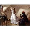 Charles Wynne Nicholls RHA (1831-1903) A YOUNG WOMAN IN DISTRESS, ATTENDED BY HER MAID (A PAIR...