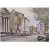 Tom Nisbet RHA (1919-2001) ST. STEPHEN’S GREEN WITH A VIEW OF THE RUSSELL HOTEL signed lowe...