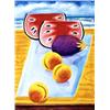 Graham Knuttel (b.1954) PEACHES, AUBERGINE AND WATERMELON signed lower right oil on canv...