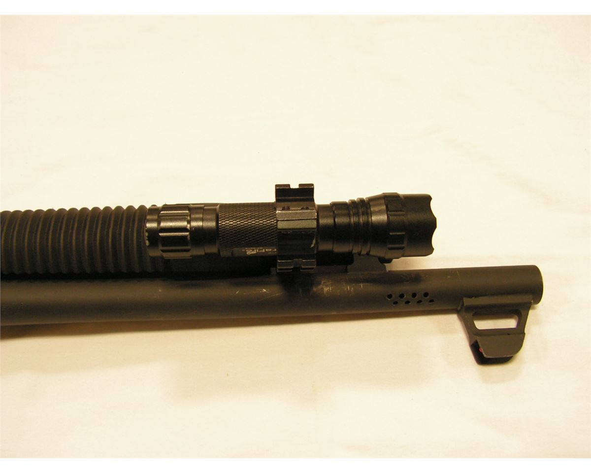 Mossberg 500 Tactical CUSTOM Shotgun (Flashlight, ATI Stock kit, Shell ...